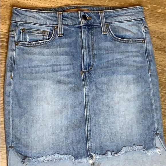 Joe’s Jeans Authentic Hi-Lo MIDI Collectors Edition Light Denim Skirt Size 26 - Picture 3 of 9